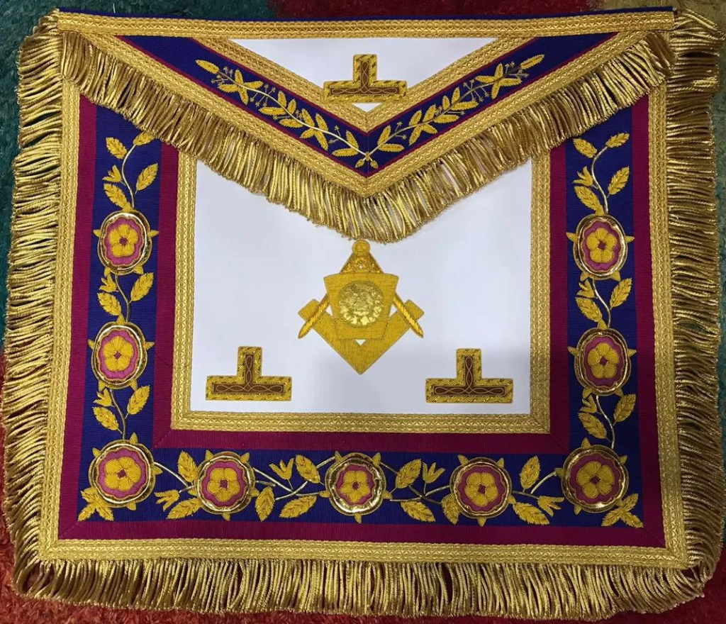 MMM Tablier très richement brodé main pour T.R.F