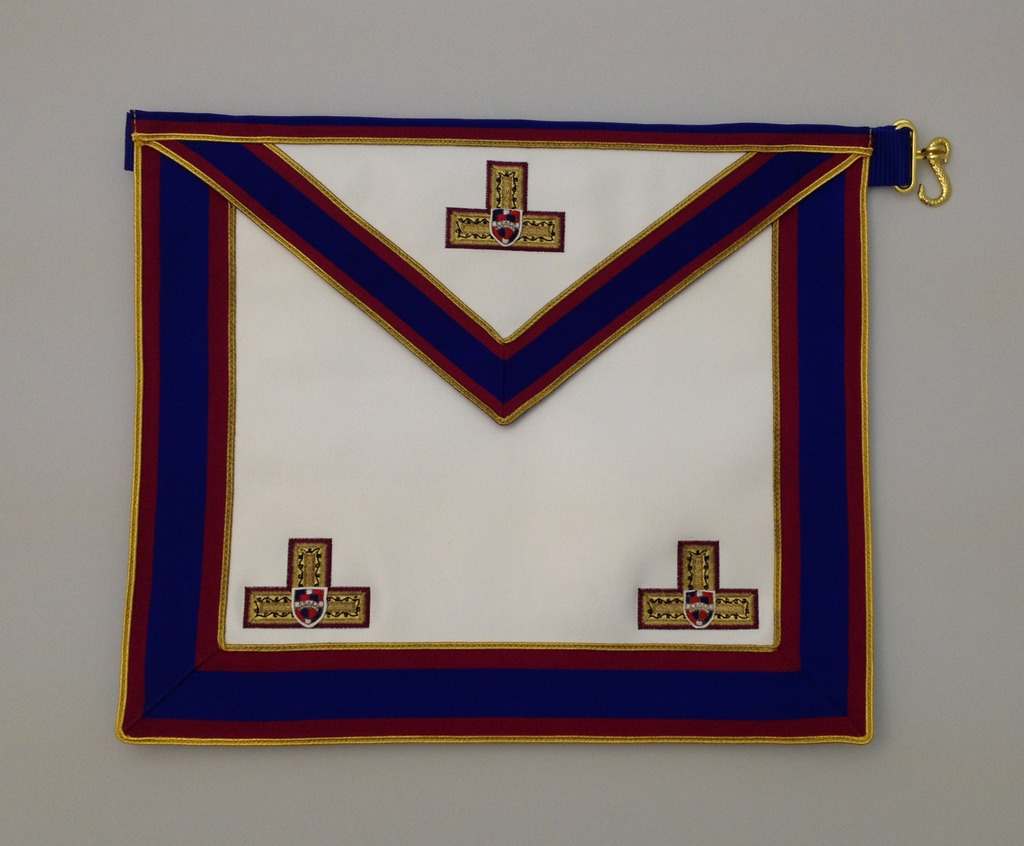 MMM Tablier de Grand Officier provincial emblème brodé sur la peau
