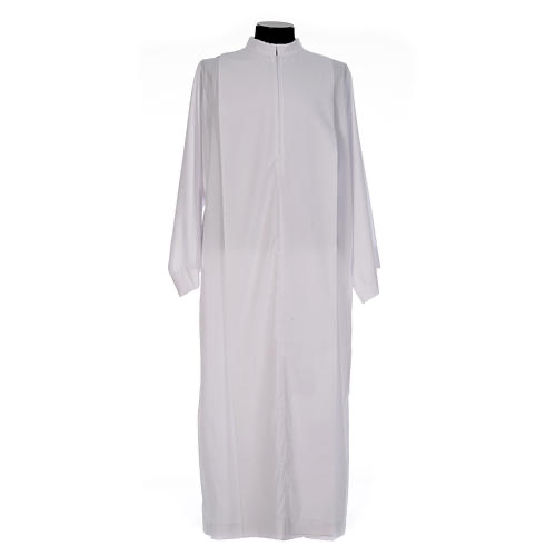 Aube de Surintendant ou Prélat, blanche à larges plis taille XXXL