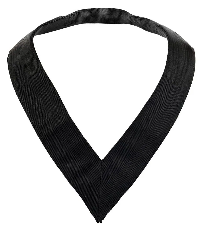 OCE Cravate et bijou du Président (tour de cou en tissu noir et bijou)