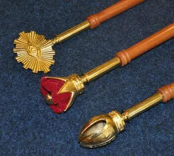 ARD jeux de trois sceptres de Principal, avec emblèmes