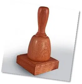 Maillet en bois exotique vernis, pour loge de Marque