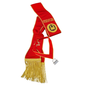 Écharpe pour grand officier brodée main (rouge)