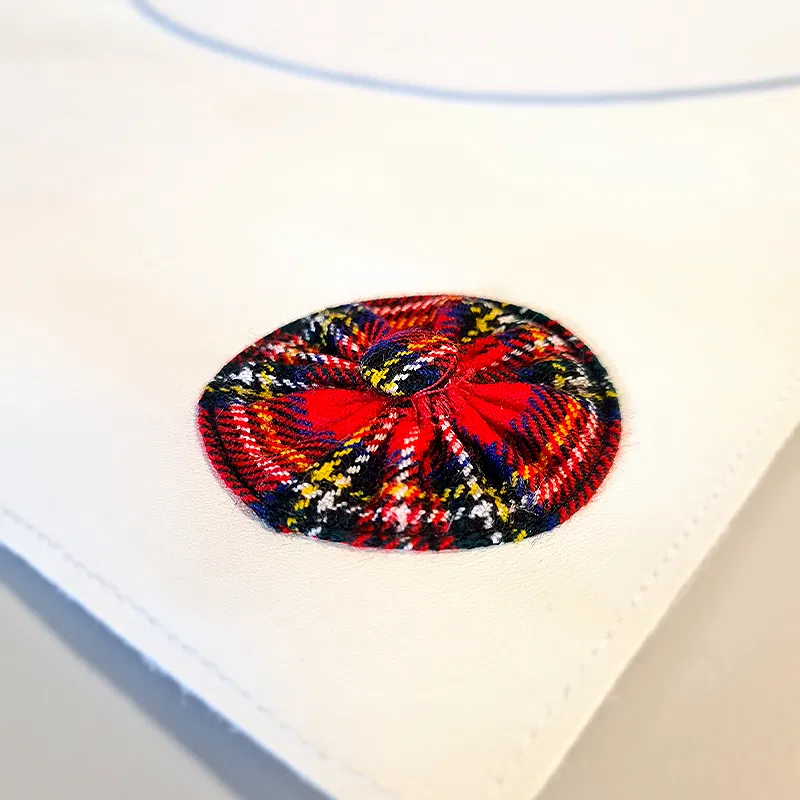 RSE Tablier de Compagnon en peau, avec rosettes