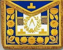 GLUA National - Grande Tenue - Tablier de Grand Officier "richement" brodé main  (pour T.R.F.)