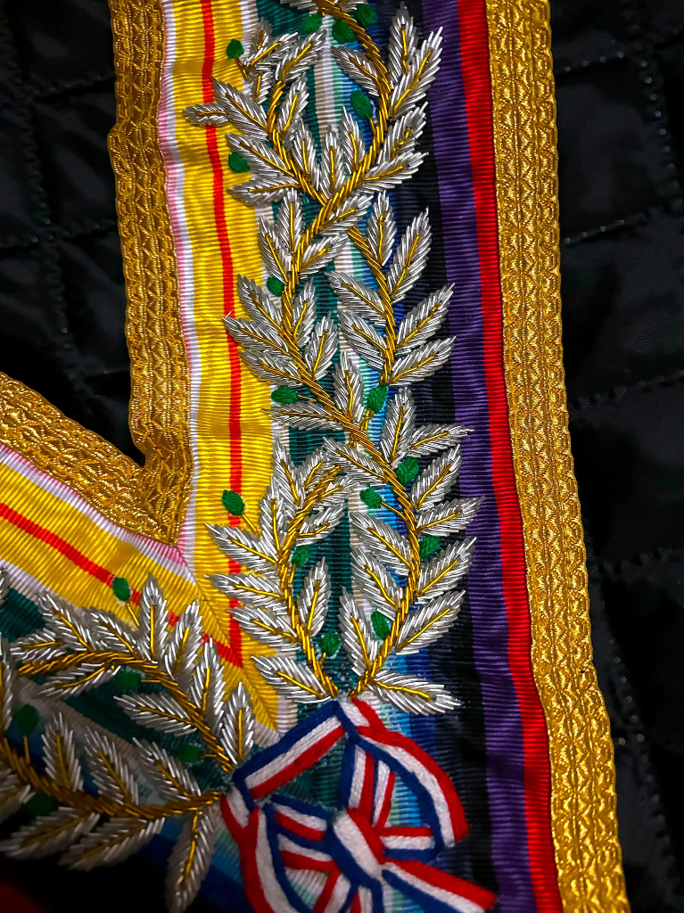 Sautoir de grand officier actif brodé main