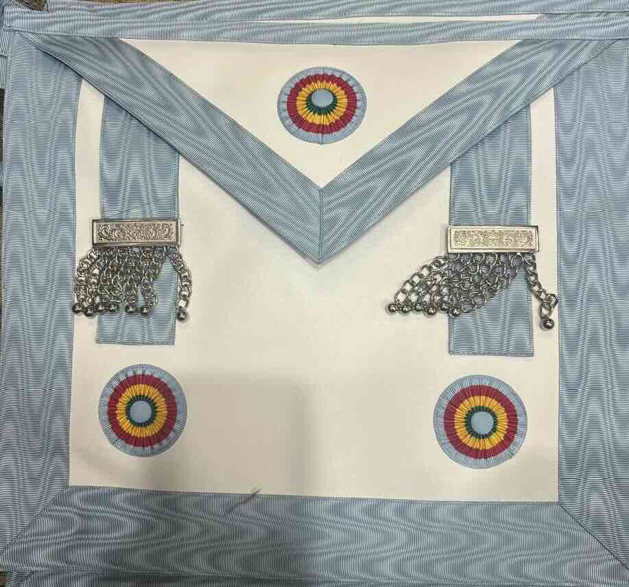 RE Tablier de Maitre en peau (Bleu pale)