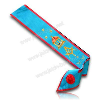 REAA Cordon de Maitre ((emblèmes lac, temple, B.J., étoiles)