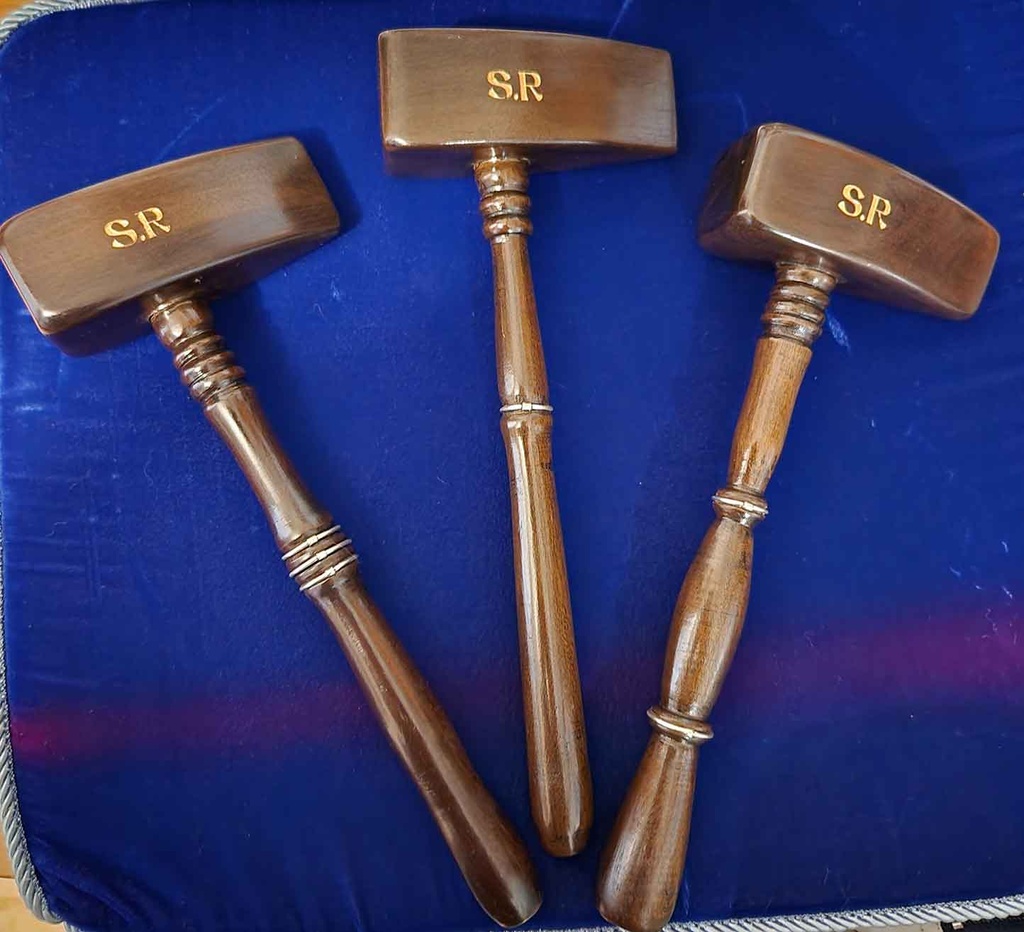 ENSEMBLE DE 3 MAILLETS SIGLÉS