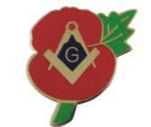 Pin's Fleur Equerre/Compas (MM)