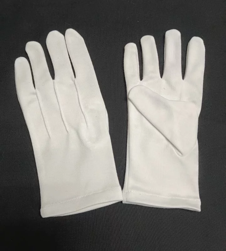 Gants blancs en nylon 3 plis