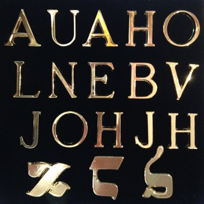 ARD Set de lettres et caractères pour plaque d'Autel